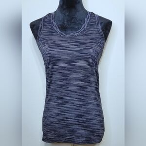 Athleta Active Black Stripe Sports Tank Top Small
